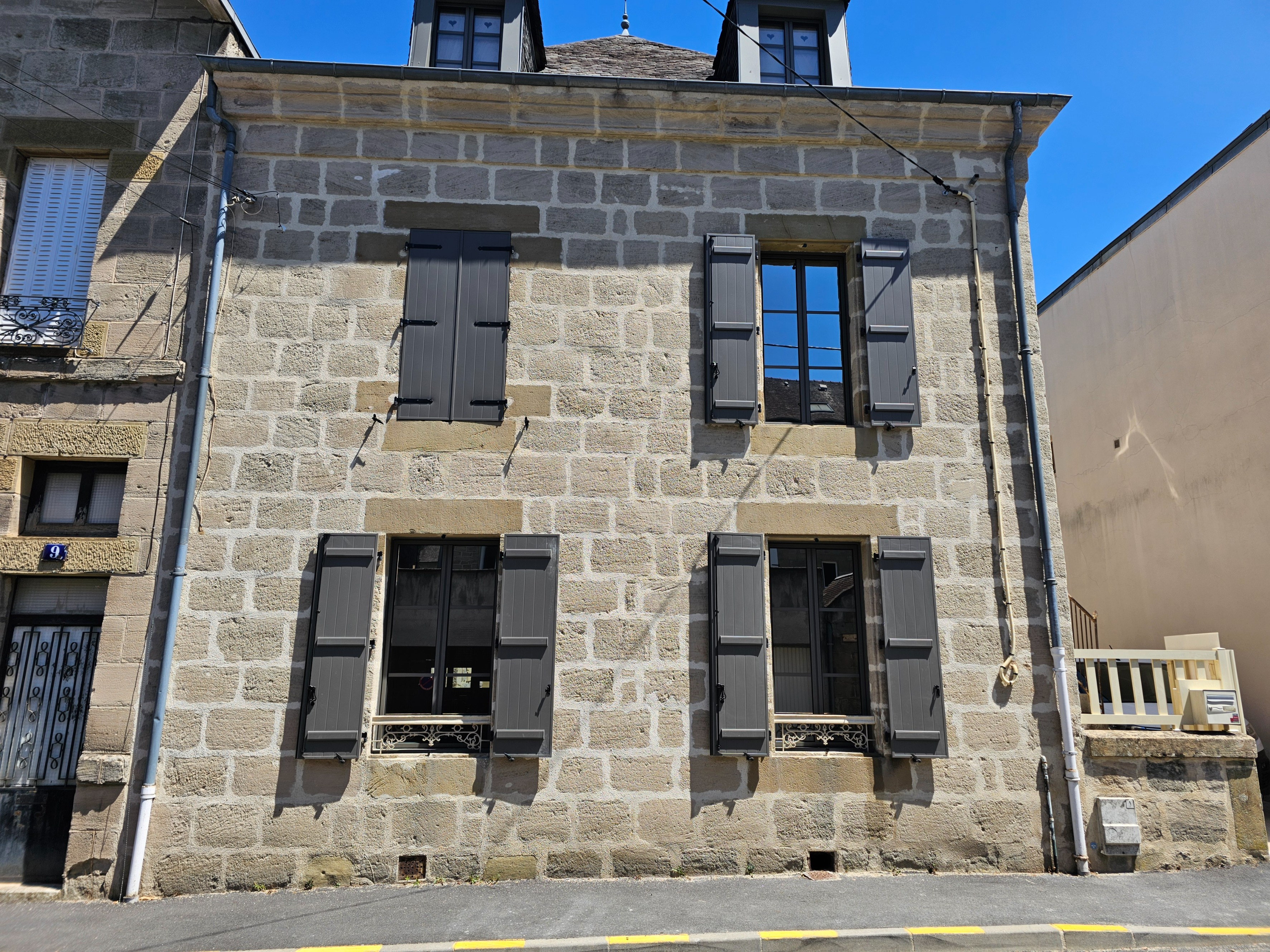Fenêtres après pose de film solaire Solar Screen, Brive-la-Gaillarde