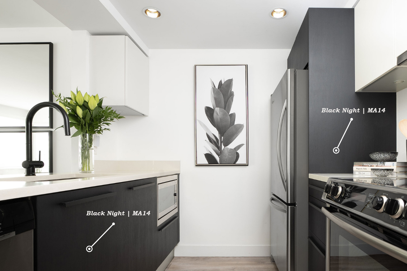 coverin Interieur bois noir structuré